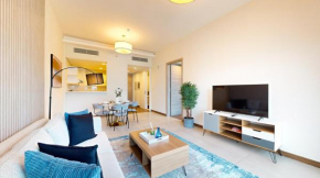 Sol Bay - One Bed with distant Burj Khalifa View